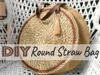 instructables Auroris Round Straw Bag